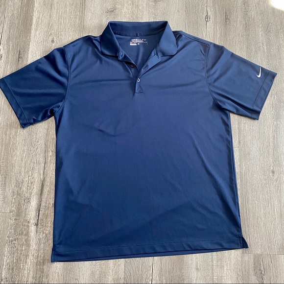 navy nike polo